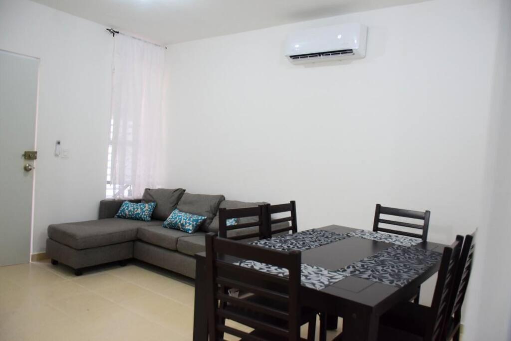 Departamento Residencial Con Alberca Cancun Bagian luar foto